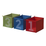 Ikea Set De 3 Cajas De Tela Guarda Juguetes Kusiner