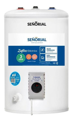 Termotanque Eléctrico Señorial Zafiro 65 Litros