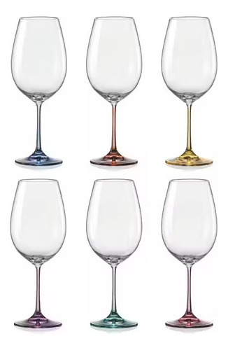 Bohemia Glass - Set 6 Copas Vino Cristal 550ml