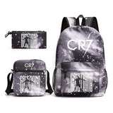 Mochila De Terno Cristiano Ronaldo Color Style 5 De 3 Peças