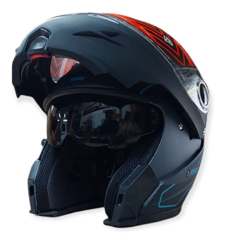 Casco Para Moto Rebatible Hawk Rs5  Vector Resistance Mate