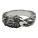 Anillo De Hombre Wolf Band Plata De Ley .925