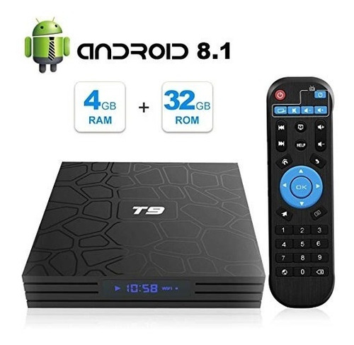 T9 Android 8.1 Tv Box 4 Gb De Memoria Ram Ddr3 De 32 Gb Rom 