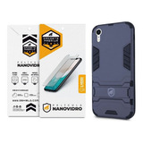 Kit Capa Armor + Película Nano Vidro Para iPhone XR -gshield