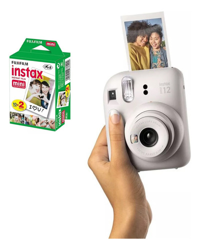Fujifilm Câmera Instantânea Instax Mini 12 Branca + 20 Fotos