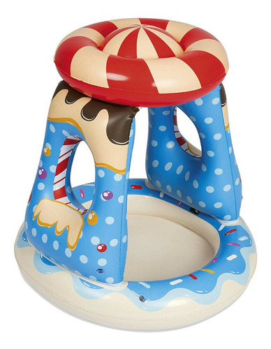 Pileta Inflable Bebe Pelotero Candy Piso Inflable Techo
