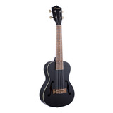 Bamboo U-23-vio-bk Ukelele Concierto Violin Con Funda Color Negro