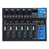 7 Channel Bluetooth Live Studio Stereo Audio Mixer Sound Mix