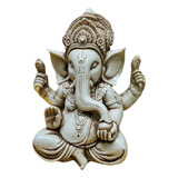 Estatua Ganesha Importada India Resina 25 Cm Apto Exterior