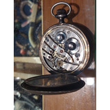 Reloj Bolsillo Plata 900 Escasany Tavannes 50 Mm No Funciona