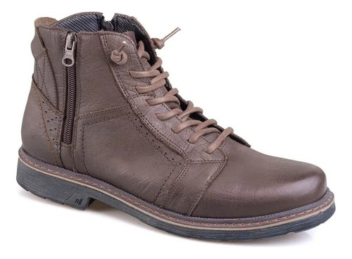 Bota Coturno Masculino Rafarillo Casual Couro 16004-01