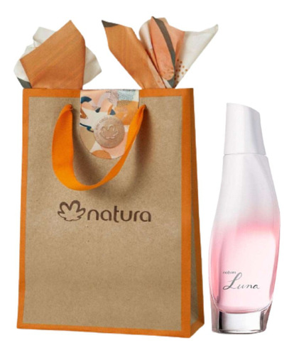 Presente Especial Perfume Natura Luna Tradicional Clássico Desodorante Colônia Feminino 75ml Fragrância Chipre Frutal Elegante + Sacola Exclusiva