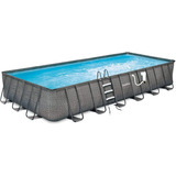 Summer Waves Elite Juego De Piscina Rectangular Para Exterio