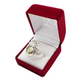 Anillo Mujer Hombre Plata 925 Y Oro Forma De Araña Spider