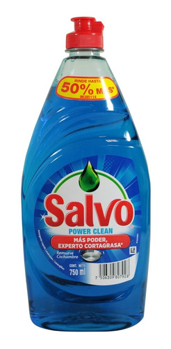 Lavatrastes Líquido Salvo Power Clean 750 Ml