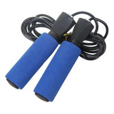 Corda Pular Azul Pegada Confortável Punho Espuma