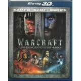Warcraft Primer Encuentro De Dos Mundos | Blu Ray 3d + Dvd
