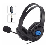 Fone Ouvido Headset Microfone Ps / 4 Jogos Online, Games 