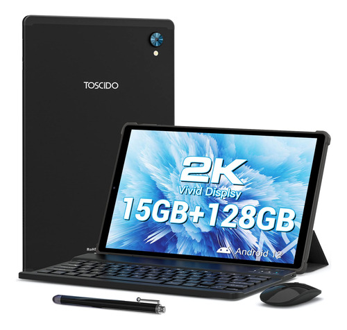 Toscido Tablet  Android 12 Tablets 10.3 Pulgadas 2k Fhd Lcd.