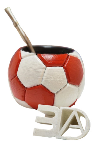 Mate River Pelota Futbol Impresión 3d