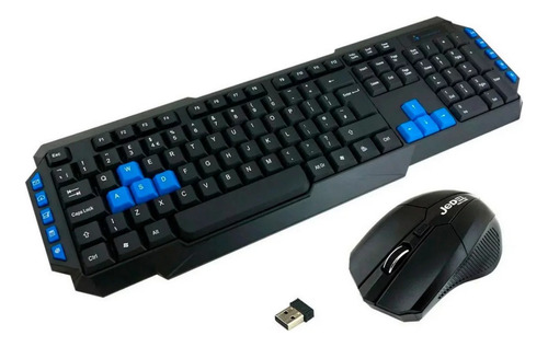 Combo Teclado Y Mouse Inalámbrico Tipo Gamer + Pilas