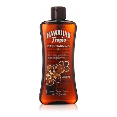 Hawaiian Tropic Oscuro Bronceado Óleo Original 8 Oz