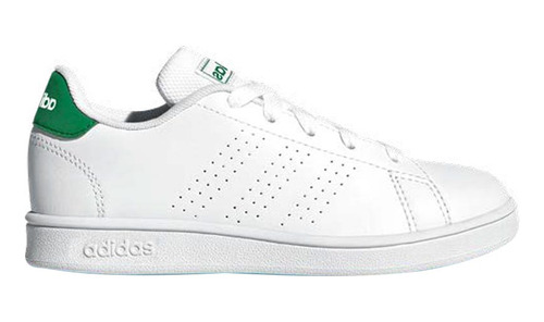 Tenis adidas Casual Advantage K Blanco Con Verde Para Niño