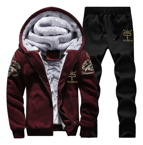 Chándal Frio Grueso Para Hombre, Ropa Deportiva Con Capucha