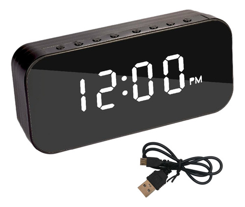 Reloj Despertador Parlante Bluetooth Alarma Micro Tf Radio C