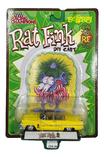 1956 Ford Conversível Rat Fink Edroth Racing Champions 1/64 