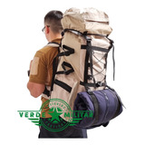 Saco Avio Militar Mochila Maleta Costal Backpack Al Hombro Grande Con Soporte Espalda Cintura Cinturón Fajilla Treking