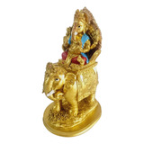 Ganesha Sobre Elefante Hindú 20*10*12cm Importado Tebho Shop
