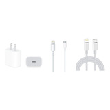 Cargador 1+2m Super Carga Original Para iPhone 8 Plus Usb C