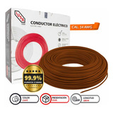 Rollo De Cable Flexible Pot Café 14 Awg 100 Metros