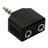 Adaptador Auricular 3.5 Mm Mini Plug 2 Hembras Divisor B63