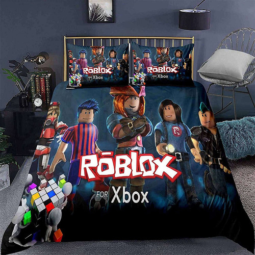 Conjunto De Cama Roblox De Três Peças, Capas De Edredom (1 .