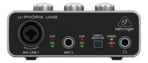 Interface Audio Behringer U-phoria Um2 - Original 2 Anos