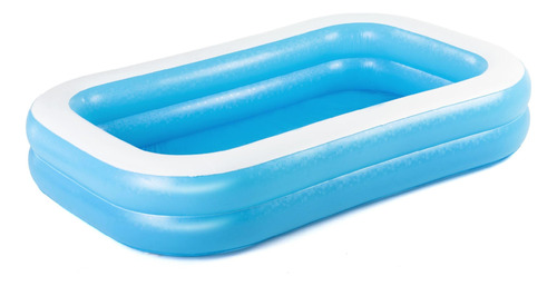 Piscina Inflable Rectangular Familiar Azul/blanco De Bestway