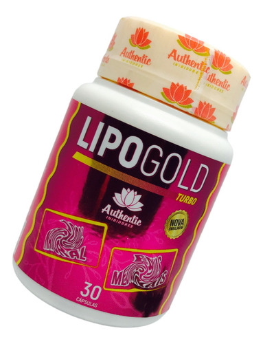 Lipo Gold Turbo 1 Pote 30 Cápsulas Original Authentic 