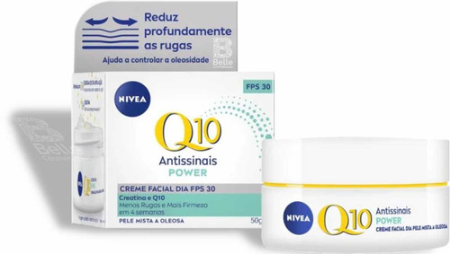 Nivea Facial Dia Q10 Power Antissinais Pele Mista A Oleosa