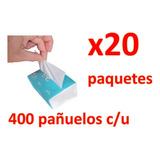 Pañuelos Desechables Facial 20 X 400 Pañuelos C/u De 4 Hojas