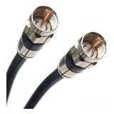 Cable Coaxial Rg6 Negro C/mensajero 30 Metros