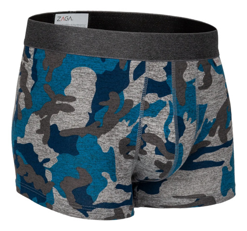 Boxer Corto Zaga Moda Camuflaje 6 Pack Super Suave T3 | Meses sin interés