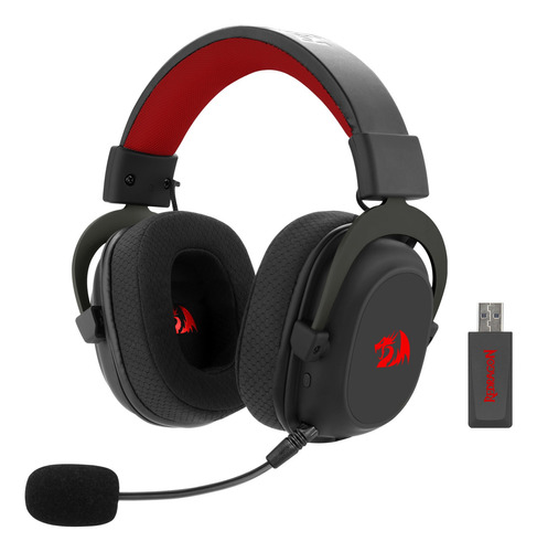 Headset Wireless Gamer Redragon Zeus Pro Preto H510-pro