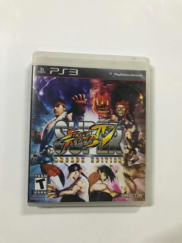 Jogo Ps3 Super Street Fighter 4 Arcade Edition Original