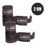 Kit 2 Bandagens Muay Thai E Boxe  5m Preto * Imperdível!