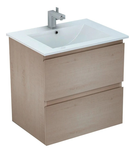 Mueble De Baño Delfos 2 Cajones Con Lavamanos 500 Mm