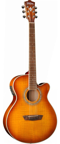 Washburn Ea15 Itb Guitarra Electroacústica Mini Jumbo Cutawa