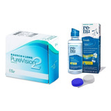 Lente De Contato Purevision 2 Com Grau Bausch Lomb + Estojo