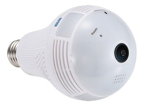 Camara Espia Ampolleta Ip Wifi 360 Hd 960p Escam Qp136